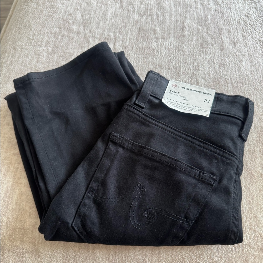 ✨ NWT AG Adriano Goldschmied Saige High-Rise Slim Straight Jeans ✨